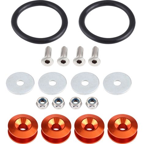 Eosnow Auto Aluminiumlegierung Stoßstange Unterlegscheibe/Bolzen Motorraum Dress Up Kit Schnellverschluss