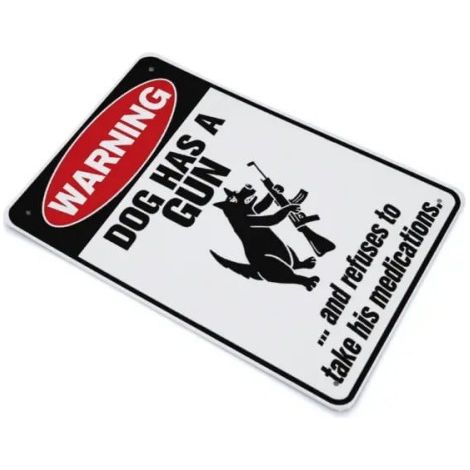 Quirky, cute, practical cat and dog funny warning signs, home decorations, fun hanging ornaments, funny dog warning signs -