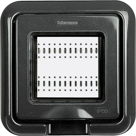 Support-plaque IP55 Idrobox couleur Anthracite (24602L) (1/2)