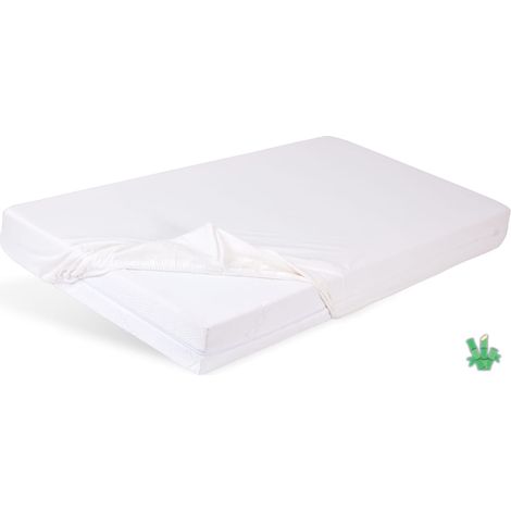 Lenzuolo con angoli BAMBOO 110x190, 120x200x20, bianco01, MATEX (1/5)