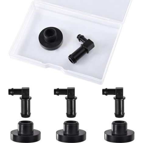 Fuel tank stem bushing kit, 3-piece replacement set 532139277 539110432 532003645 for trimmers and lawnmowers, fuel tank fitting (1/4)