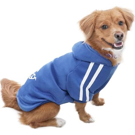 Sweater Coat Pet Clothes Dog Puppy - Sapphire Blue - S (1/5)