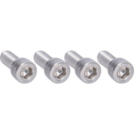 4 Vis à tête hexagonale creuse Acier Inoxydable A2 M10x25 1.25mm Pas Fin - Lot de 4 Pièces (1/5)