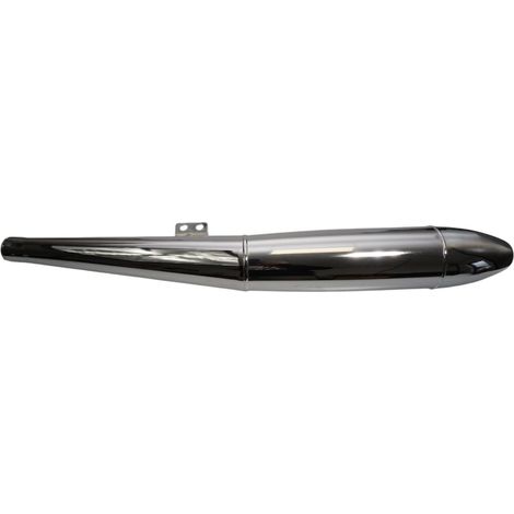 EMGO 2024/12 PUNTA DE ESCAPE (SILENCIADOR) CROMADA IZQUIERDA (SIMILAR A LA ORIGINAL) BMW R 50 / 5, R75 / 5, R 60 / 5 '69-'72 (LARGO 81,5 CM) (1/2)