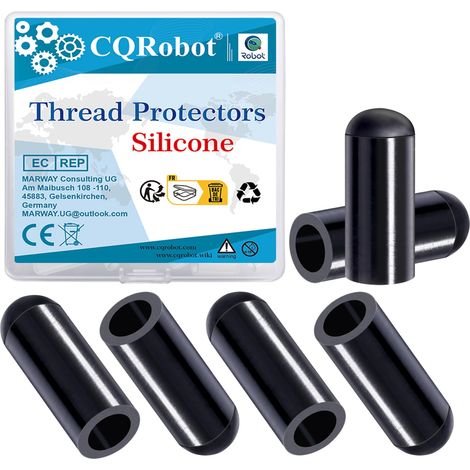 Bouchon Extrémité Silicone Protecteur Filetage Boulon 1/4" (1/5)