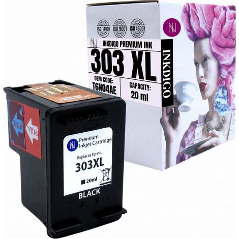 Inchiostro Inkdigo 303XL compatibile con HP Envy Inspire 7220e Photo 6220 Photo 6234, certificato TÜV. (1/5)