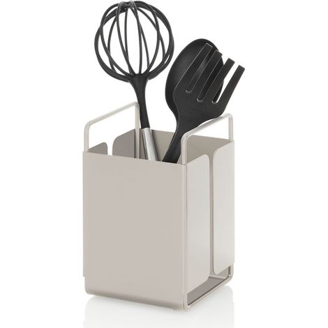 Porta utensili da cucina in metallo Kadax - Bianco