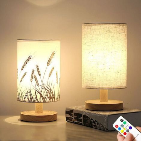 Lampe De Table - LED Réglable - Pour Chevet Chambre Salon Bureau - Bois Massif - USB - 365 G (1/5)