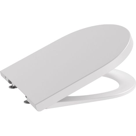 Tapa y asiento de Supralit® para inodoro con caída amortiguada INSPIRA ROUND - ROCA Color: Perla (1/2)