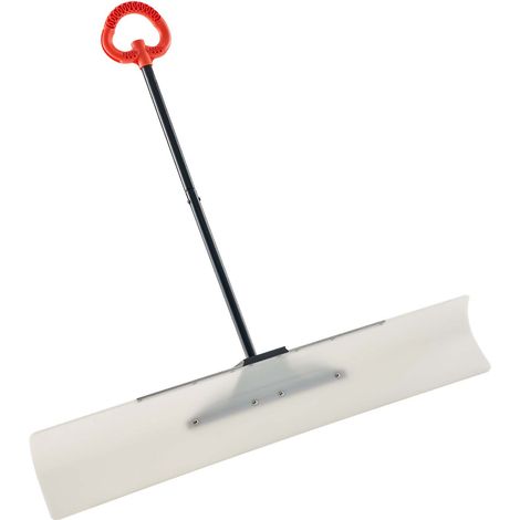 Mophorn Pelle à neige 122 cm, poussoir avec poignée ergonomique, lame en plastique PEHD, manche segmenté, outil portable pour déneigement des allées, escaliers et trottoirs (1/5)