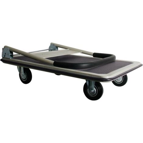 Chariot de Plateforme Pliable en Acier 300 kg avec Plateau antidérapant 91x61 cm 4 Roues et poignée Soft-Grip idéal pour Maison Bureau entrepôt et déménagement (1/4)