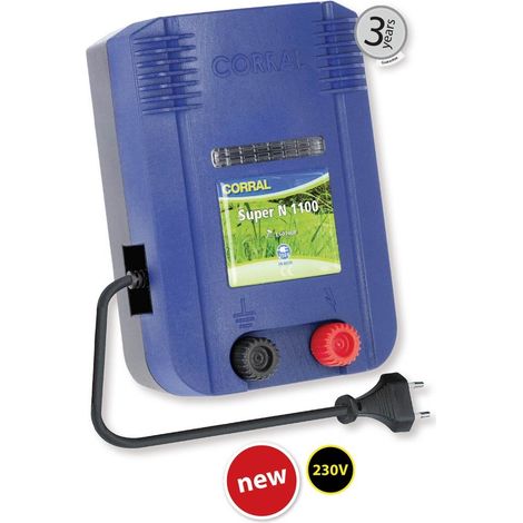 230V 230V 230V CORRAL SUPER N1100 câble électrique pour clôtures jusqu'à 10 km pour chevaux et animaux de ferme