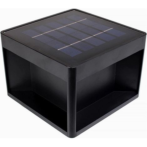 TRADE SHOP - Faretto Led Pannello Solare Cubo Applique Parete Segnapasso Terra Cct Ip65 Qw-3c - (1/5)