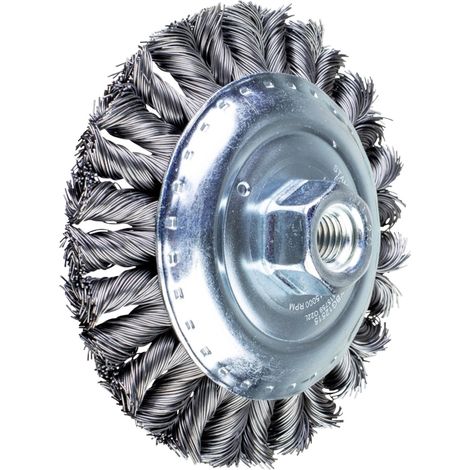 PFERD TOOLS COMBITWIST Kegelbürste gezopft KBG Ø 125x15 mm M14 Stahl-Draht-Ø 0,50mm Winkelschleifer (1/5)