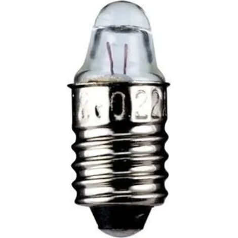 lampadina a faretto appuntita miniatura modellismo E10 3,7 volt 1,10 watt