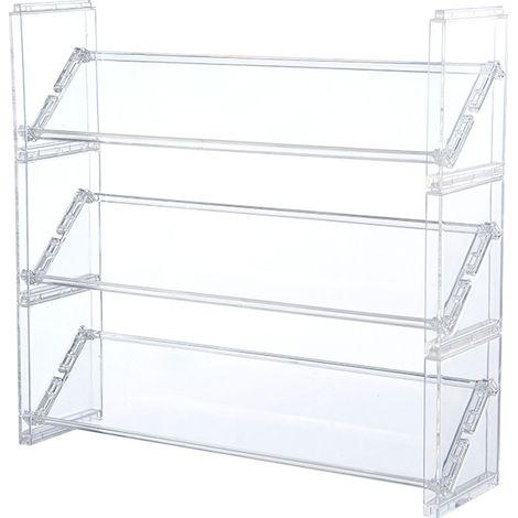 Présentoir maquillage transparent, organisateur cosmétiques bureau salle de bain (1/5)
