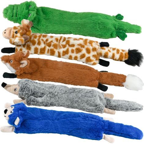 Lot de 5 jouets couineurs pour chien, sans rembourrage, durables et mignons. (1/5)