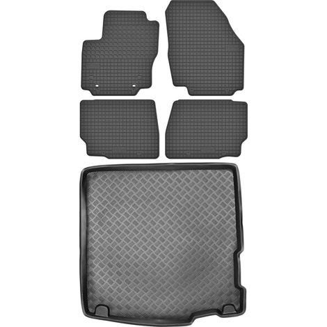 Set di tappetini in gomma per auto e tappetino per bagagliaio per Ford Mondeo IV Station Wagon dal 2007 al 2011. (1/5)