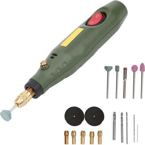 Mini perceuse-meuleuse électrique, graveuse rotative, kit d'outils pour la sculpture sur bois et agate, prise secteur 100-240 V. (1/5)