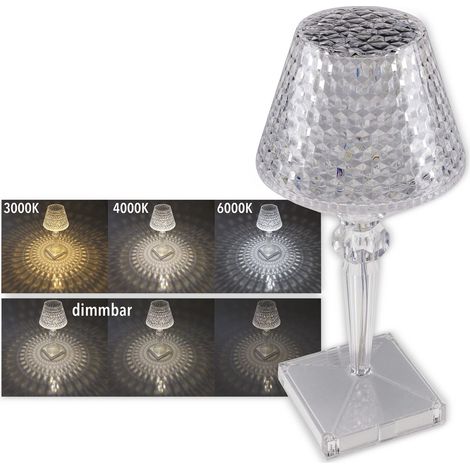 LED Tischleuchte Akku, 26 cm, Touchschalter (1/5)