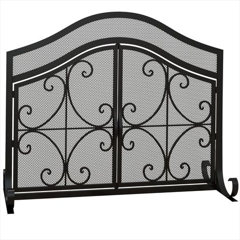 Cheminée électrique Grille de protection en acier pour cheminée (1/5)