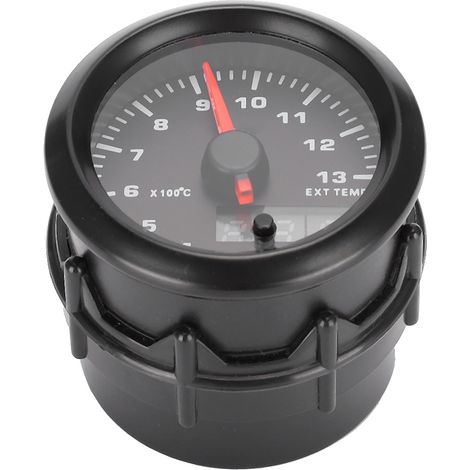Jauge de température d'échappement de 52 mm (2 pouces), affichage 7 couleurs, jauge de température d'échappement numérique à LED pour automobile avec capteur (1/5)