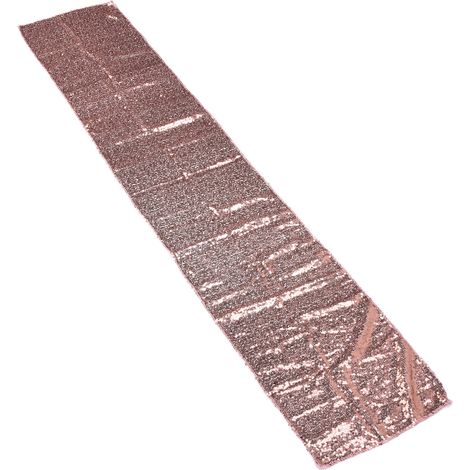 Nappe à paillettes bicolores, grande surface, opaque et sans couture, idéale pour décorer un bureau lors de fêtes. Rose. (1/5)