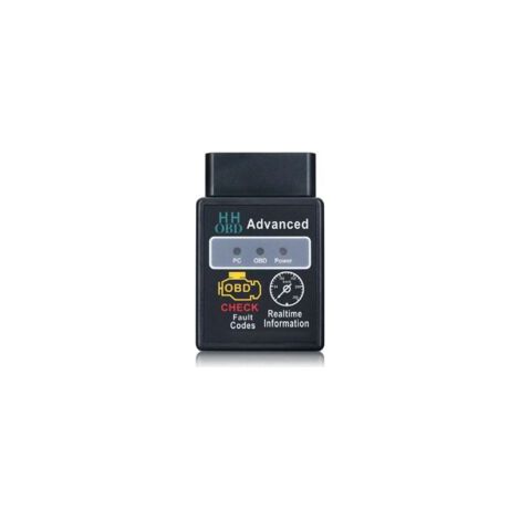 Outil Diagnostic Bluetooth HH OBD ELM327 V2.1 - OBD2 OBDII CAN BUS, scanner moteur, adaptateur interface- Crezuo (1/4)
