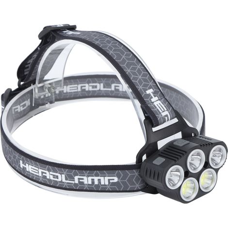 Leistungsstarke, wiederaufladbare Induktions-LED-Stirnlampe zum Angeln, Wandern, Skifahren und für Outdoor-Camping. (1/5)