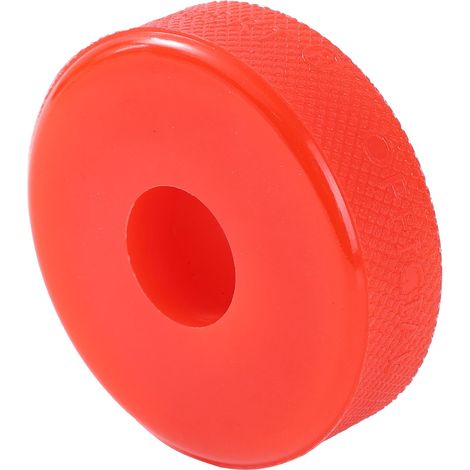 Adaptateur de cric hydraulique antidérapant - En polyéthylène - Pour voiture - Pour découpe - 20 mm - 2 tonnes - Rouge - 20 mm (1/5)