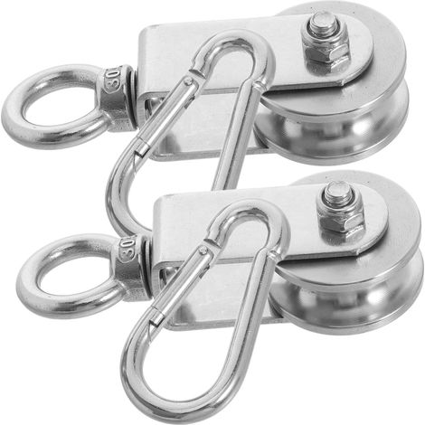 mit Doppellagern und Karabiner Aufhängesystem für schwere