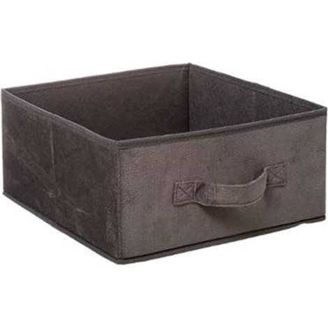 Boîte de Rangement Velours "Mix N Modul" 31x31cm Gris Foncé (1/2)