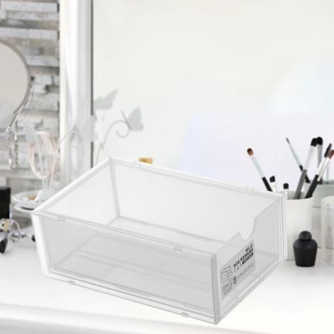 Aufbewahrungsbox fürs Büro, Kosmetikregal, Büroschrank, Schubladenorganizer für Kleinteile, transparentes Set (1/5)