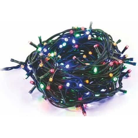 XMAS FILO LED 180 MULTICOLOR PER USO ESTERNO/INTERNO 8 GIOCHI DI LUCE (1/2)