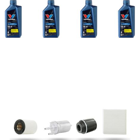 Kit tagliando 4 FILTRI e 4L OLIO compatibile con Audi A1 (8X1,8XK) 1.4 tfsi 90kw dal 2010 (1/5)