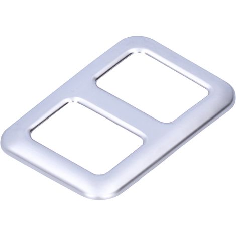 Cadre de bouton de remorque de coffre arrière, garniture argentée en ABS, compatible avec Land Rover Defender 2020-2021 (1/5)