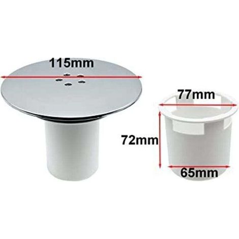 Bonde Douche, Bonde de Douche 90 mm/115mm, Remplacement de Couvercle de Siphon Douche