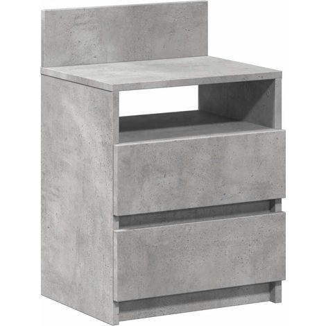 Maison Exclusive - Nachttisch mit 2 Schubladen Betongrau 40x33x60 (1/5)