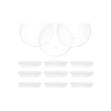 20 soucoupes pour plantes en plastique résistant, plateaux de plantation, bacs d'égouttage pour pots de fleurs (19,00 x 19,00 x 2,80 cm)