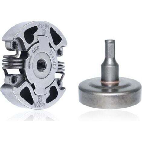 Ensemble embrayage et cloche d'embrayage pour débroussailleuses Stihl FS38, FS40, FS45, FS50, FS55, FS70 et autres séries, pignon d'accessoire avec tambour d'embrayage (pièces détachées). (1/4)
