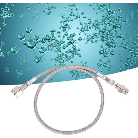 Tuyau haute pression CO2 G1/2 de 1 m, adaptateur direct vers réservoir externe CGA320 (argenté) (1/5)