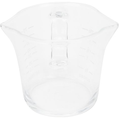 Tasse à café à double bec verseur, graduée, en verre borosilicate fait main, 70 ml (1/5)