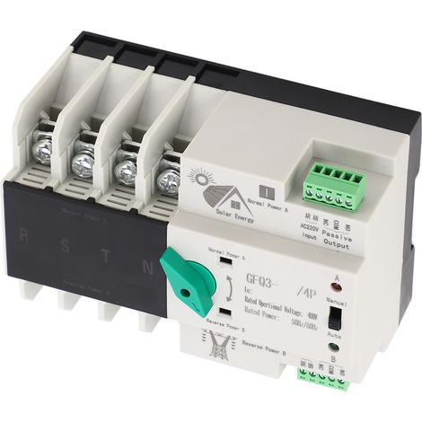 Automatischer AC400V Dual-Power-Umschalter 4P 50 oder 60Hz Doppel-Leistungsschalter 80A für Fabriken und Einkaufszentren (1/5)