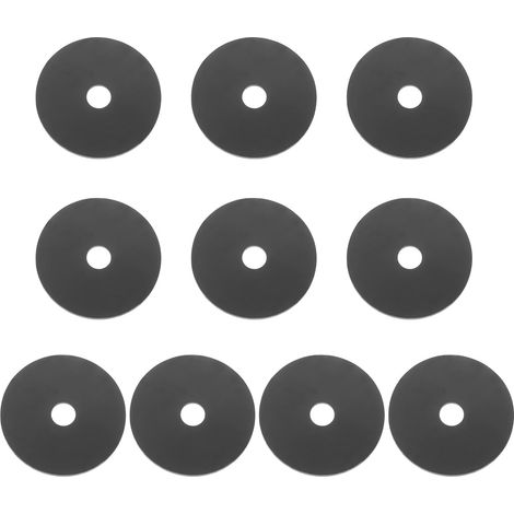 10 Pcs M8 Joint Plat En Silicone 8mm ID 40mm OD Joint Plat Noir (1/5)