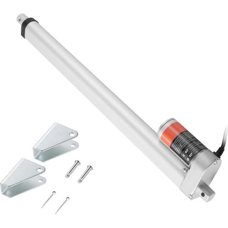 Vérin électrique 12V 40,6 cm, charge 1500N, vitesse 5 mm/s, protection IP54 (1/5)
