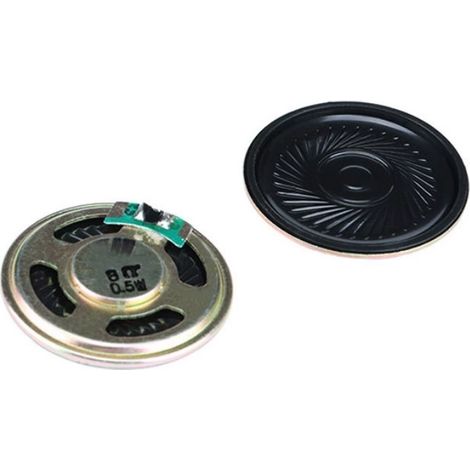 Kleiner Lautsprecher mit 4 cm Durchmesser, 8 Ohm, 0,5 W Leistung (1/3)