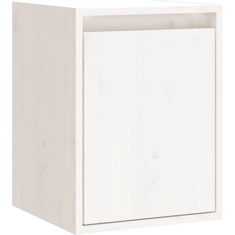 Maison Exclusive - Pensile Bianco 30x30x40 cm in Legno Massello di Pino
