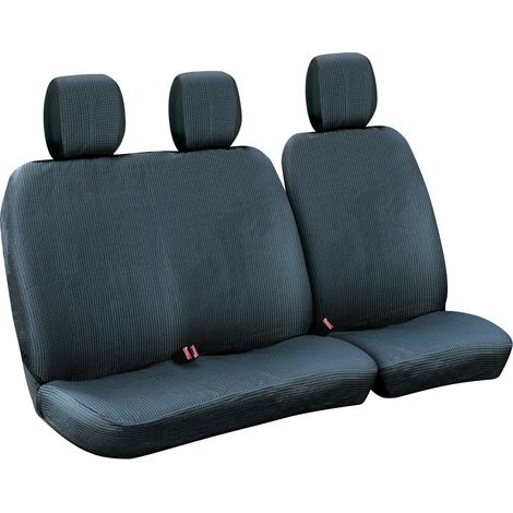 Dots-1, set fodere per furgone senza avvolgicintura - Nero/Blu (1/4)