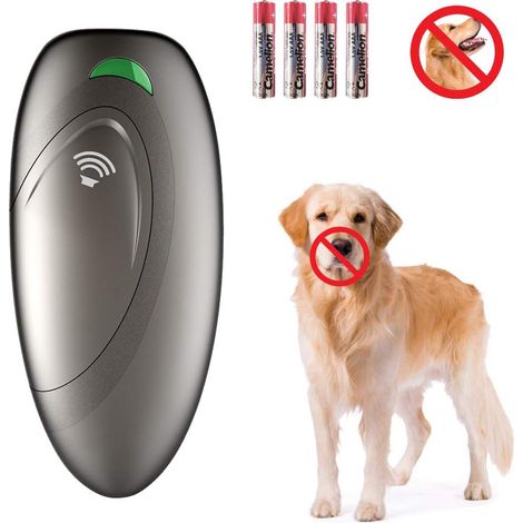 Dispositivo ultrasónico antiladridos para perros, collar de entrenamiento seguro e indoloro para uso en interiores y exteriores.