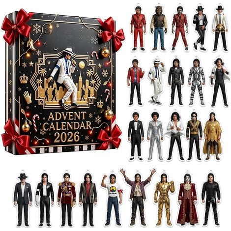 Calendrier De L'avent Mj En Acrylique 24 Pièces Mj Merch Décorations